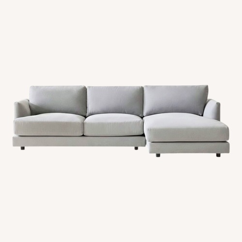 Used West Elm Haven Gray Sectional for sale on AptDeco