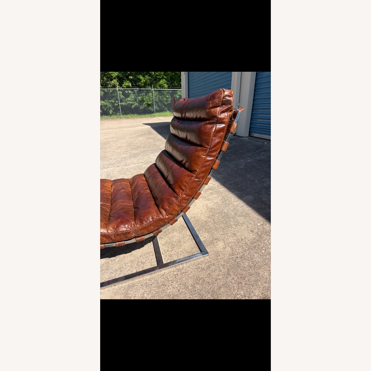 Restoration Hardware Dark Brown Chaise Lounge - image-4