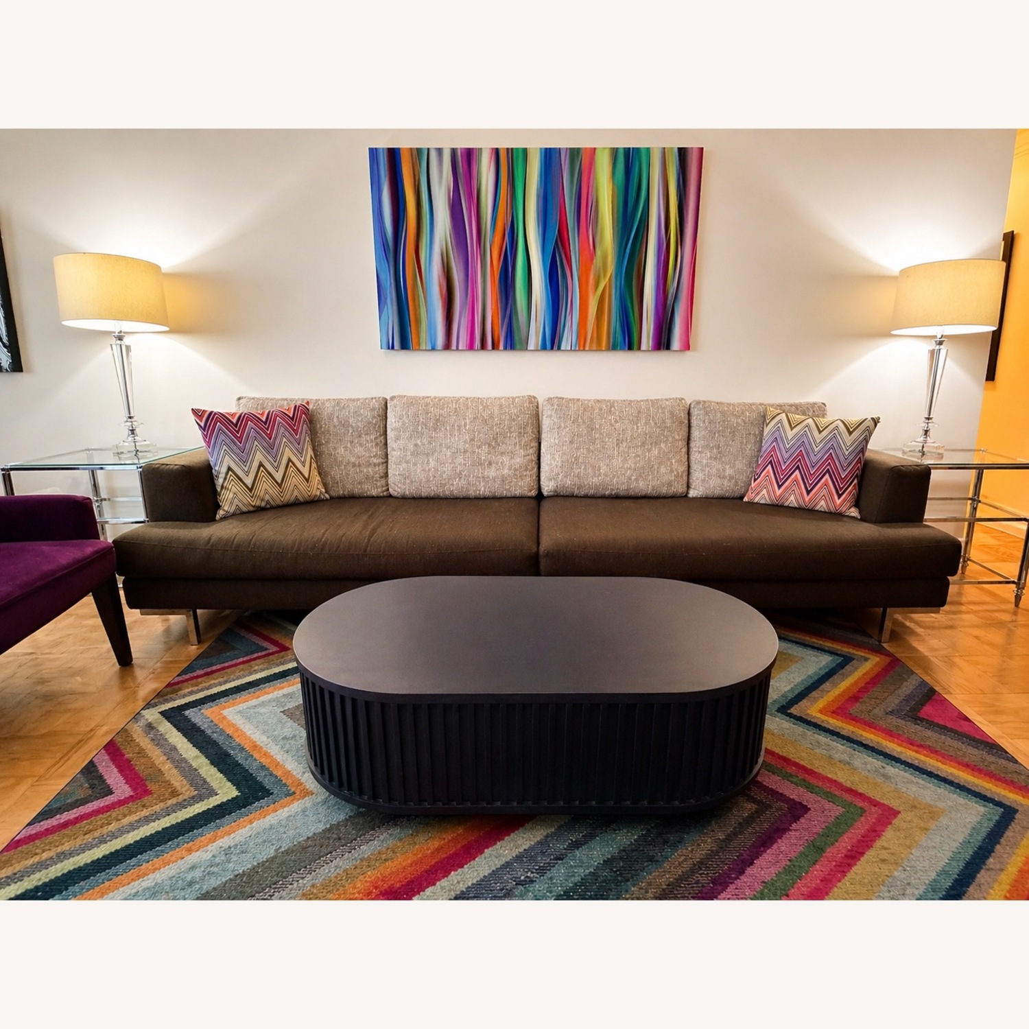 Della Robbia Dark Brown 2 Piece Sectional - image-1