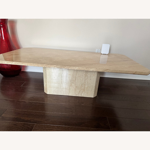 Used Travertine Coffee Table for sale on AptDeco