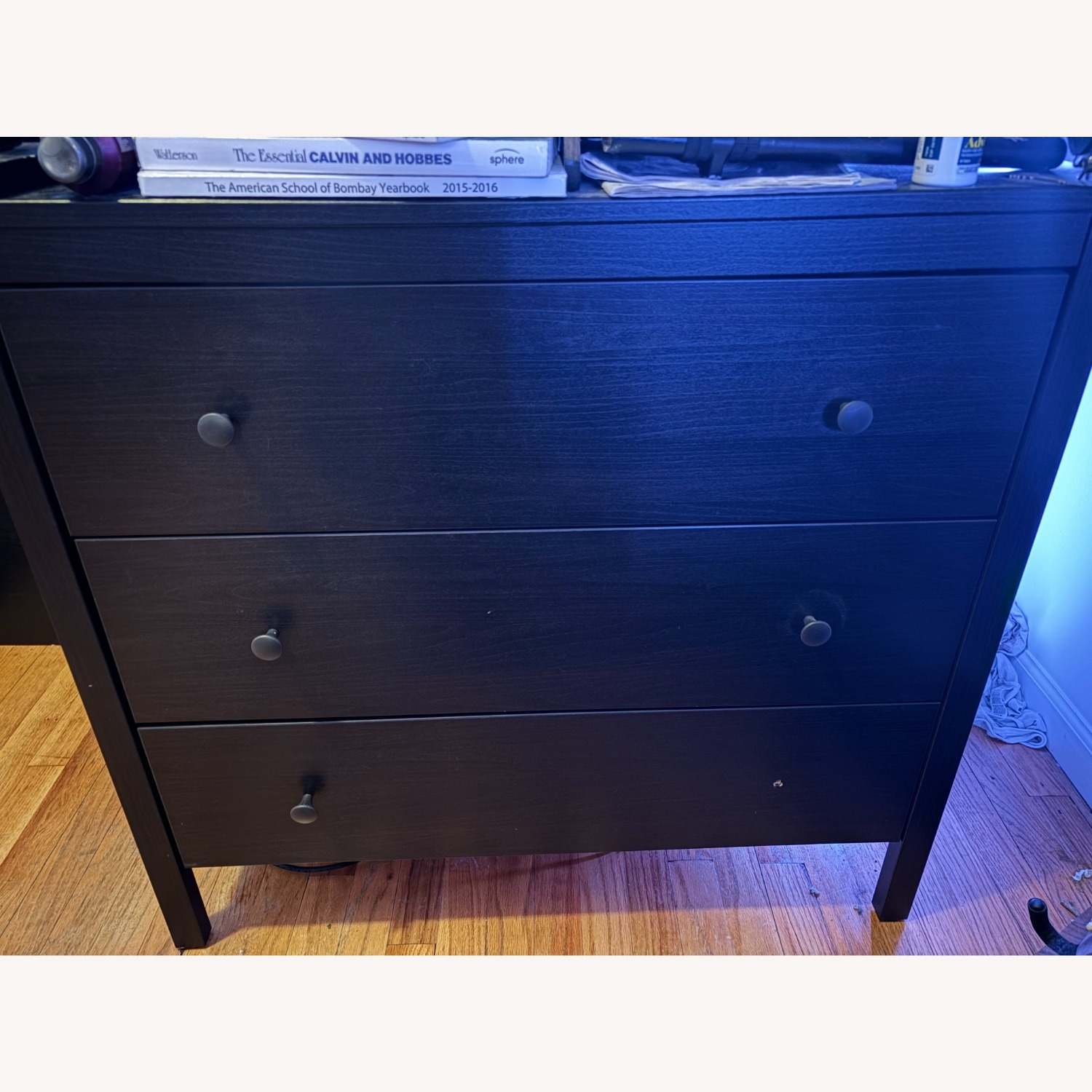 IKEA Hemnes Dark Brown Wood Dresser - image-1