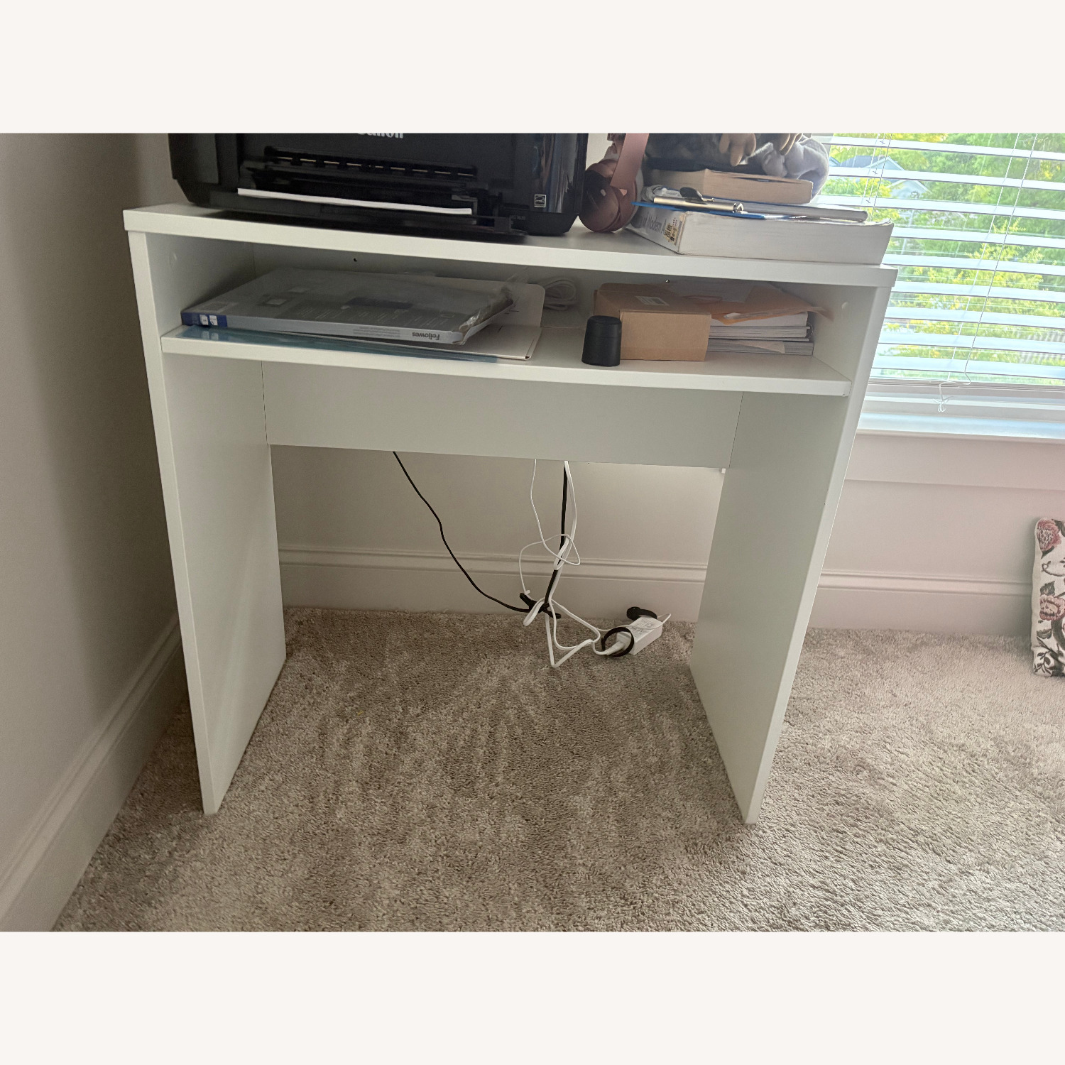 Compact Desk White - image-1