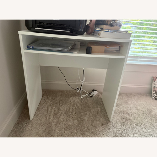 Used Compact Desk White for sale on AptDeco