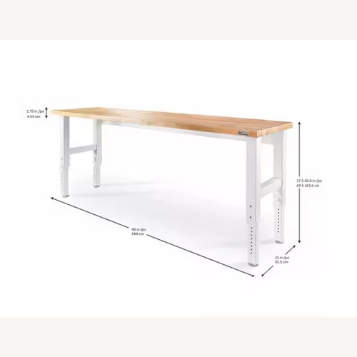 Used Home Depot Gladiator White Metal Desk for sale on AptDeco