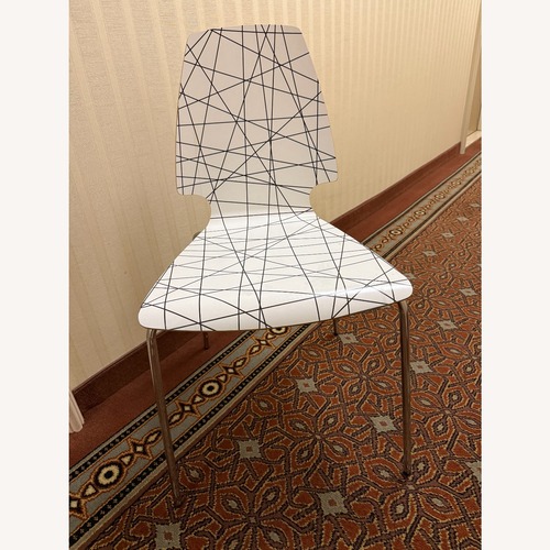 Used IKEA Vilmar White Wood Dining Chair for sale on AptDeco