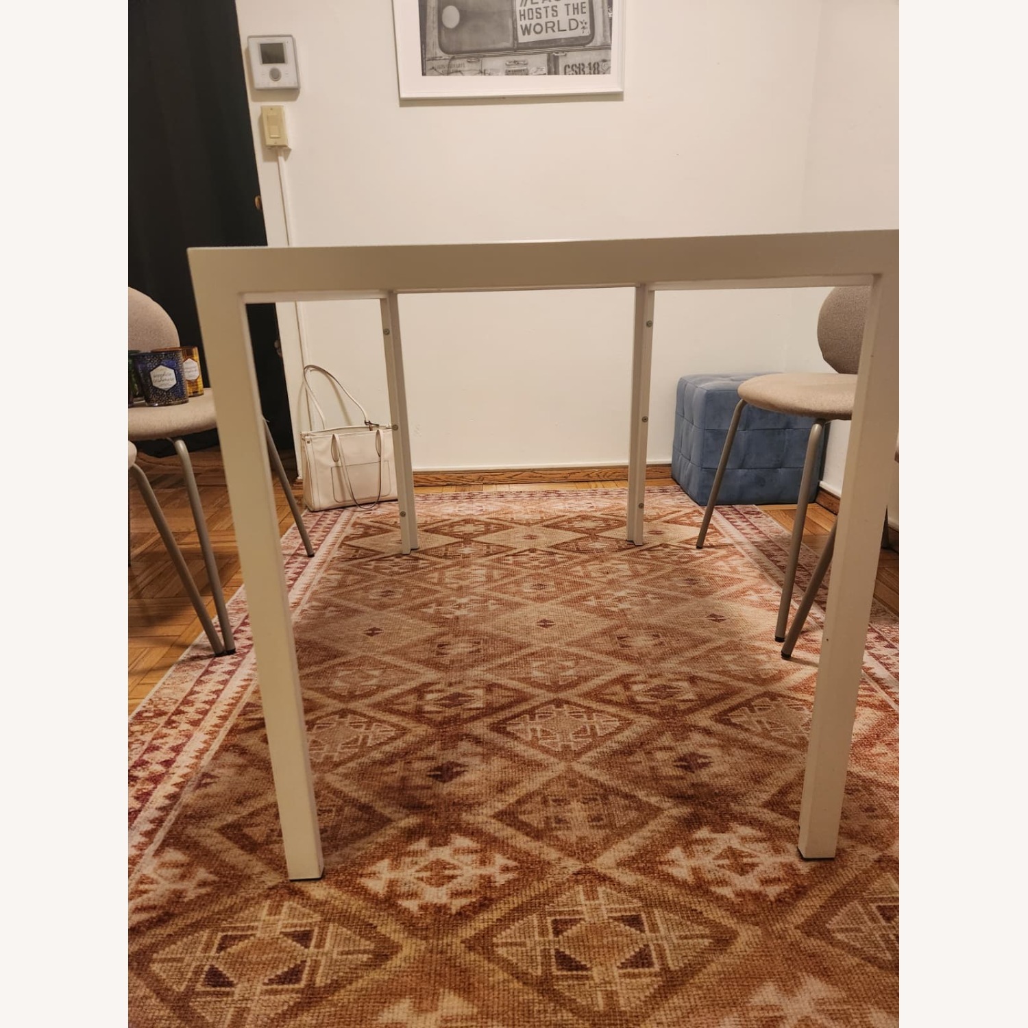 Wayfair White Glass Dining Table - image-4