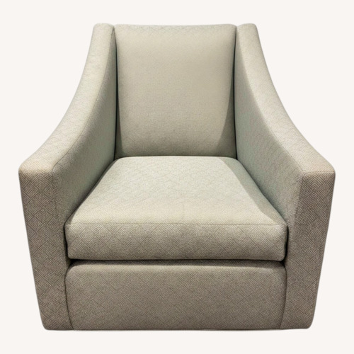 Used Ethan Allen Maxim Aqua  Fabric Armchair for sale on AptDeco