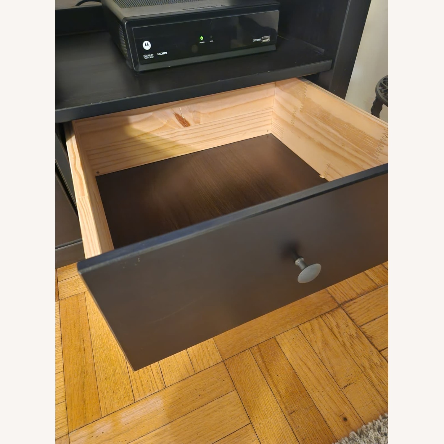 IKEA Hemnes Black Wood Media Storage - image-3