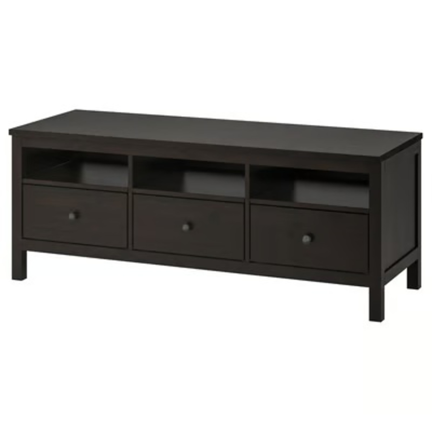 IKEA Hemnes Black Wood Media Storage - image-5