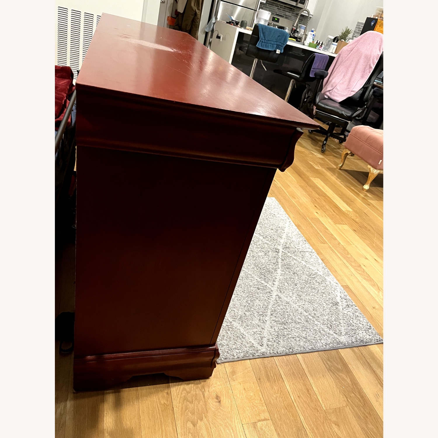 Matte Red 6-Drawer Dresser - image-4