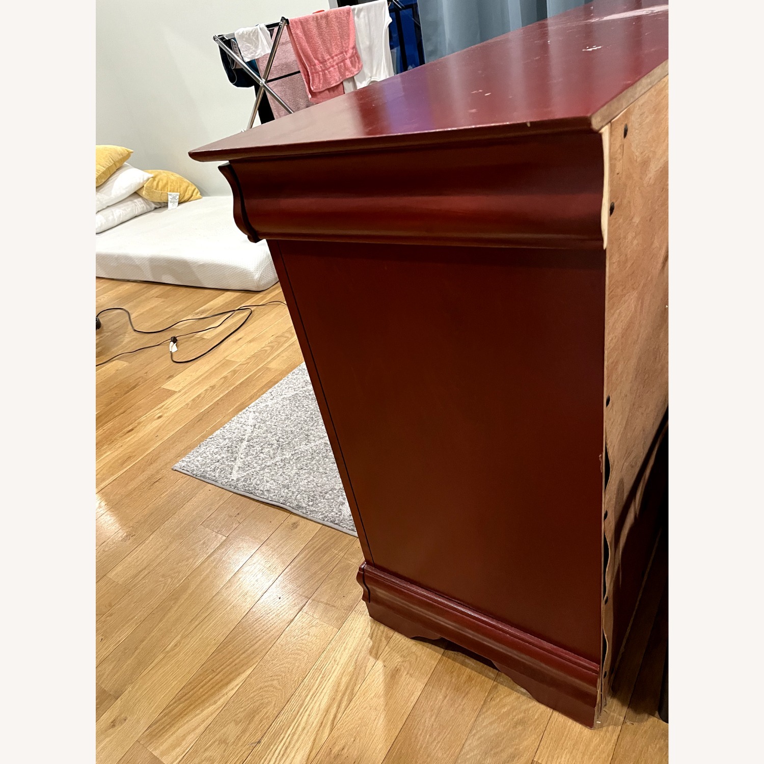 Matte Red 6-Drawer Dresser - image-3