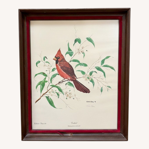 Used Original Print Cardinal by Gene Gray for sale on AptDeco