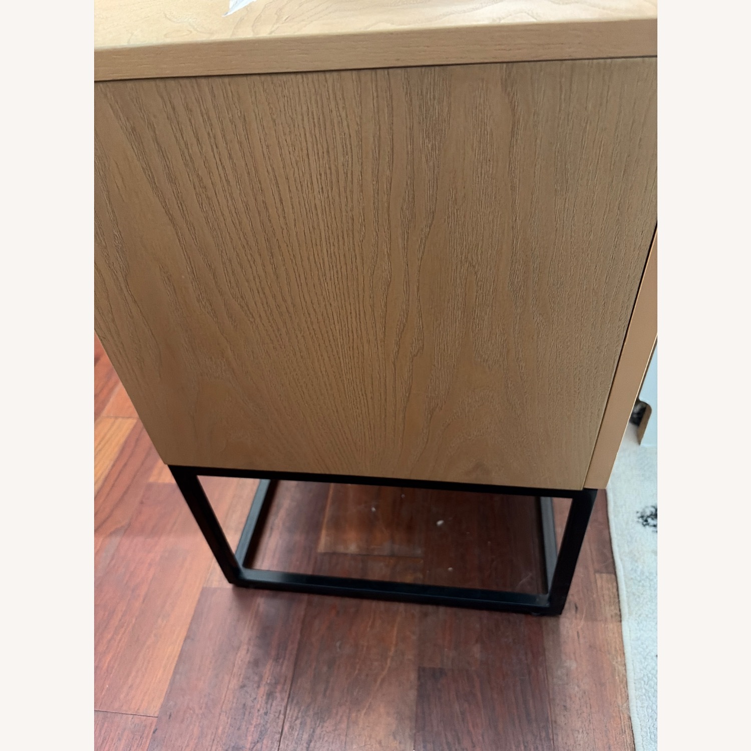 Cane Door Media Console with Metal Base - image-3