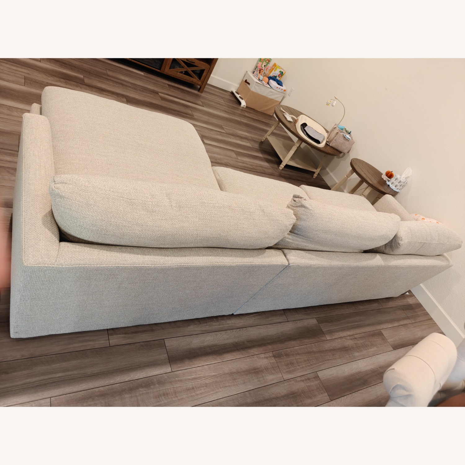 Crate & Barrel Lounge Natural Chaise Lounge - image-4