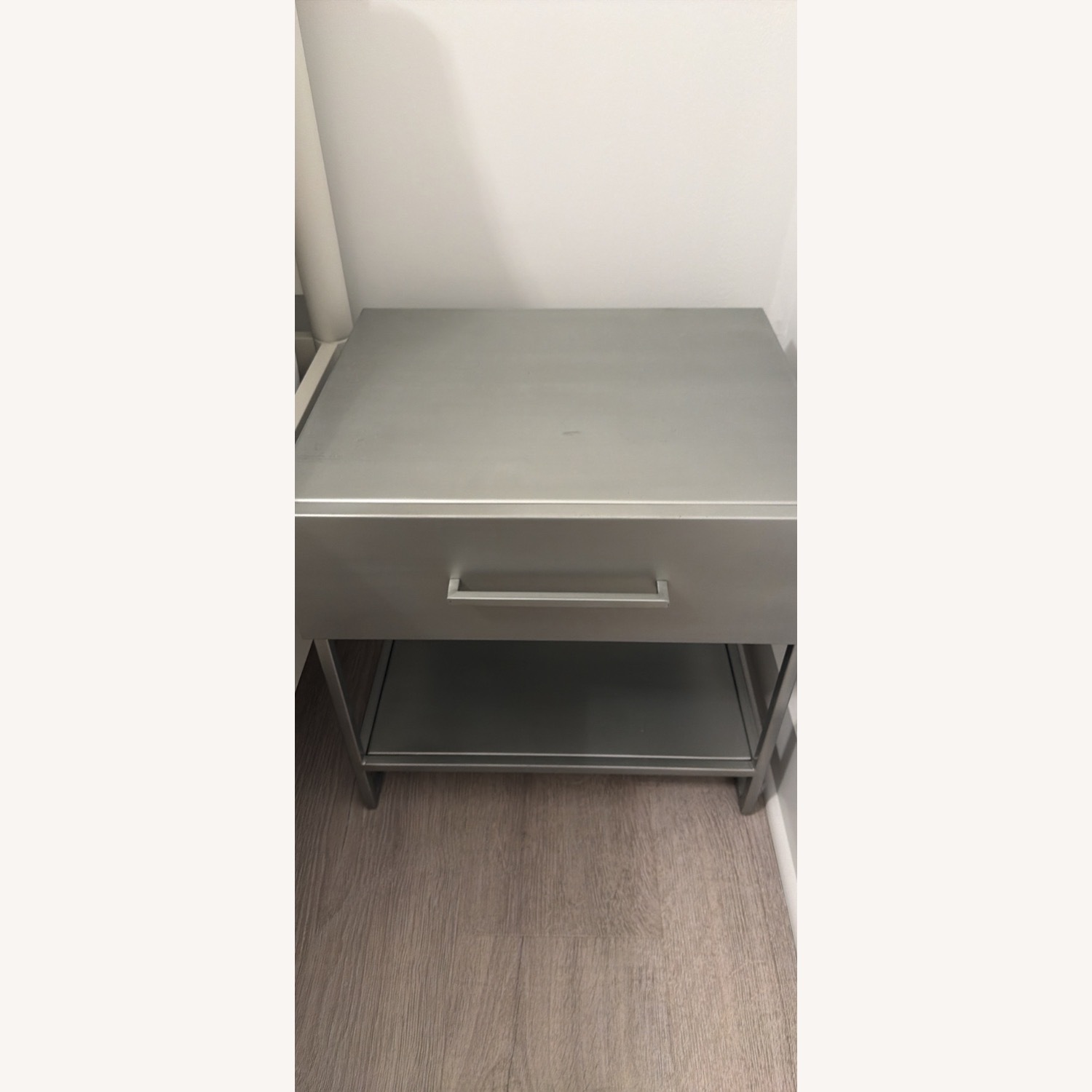 CB2 Proof Light Gray Nightstand - image-2