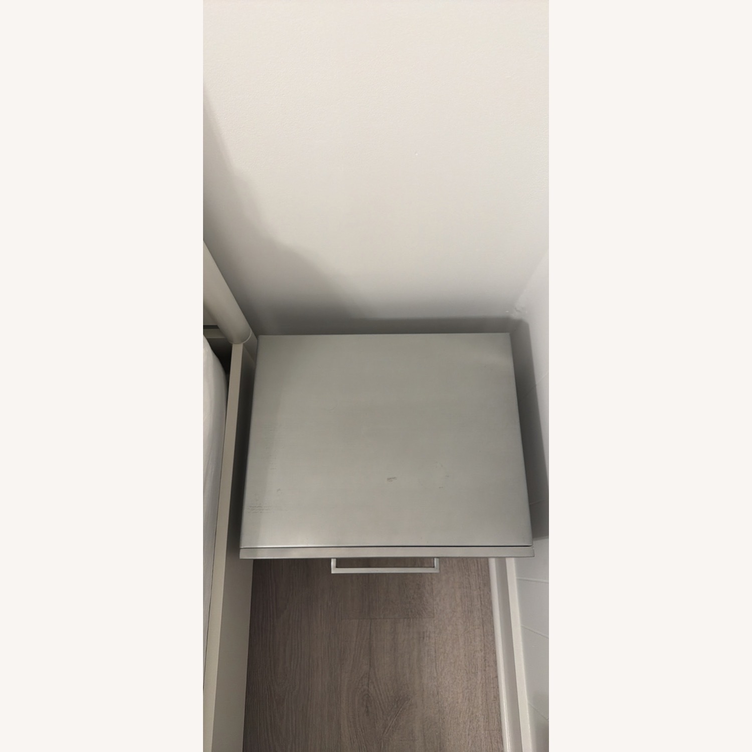 CB2 Proof Light Gray Nightstand - image-3