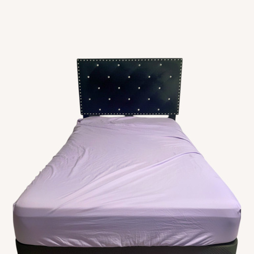 Used Black Fabric Twin Bed for sale on AptDeco