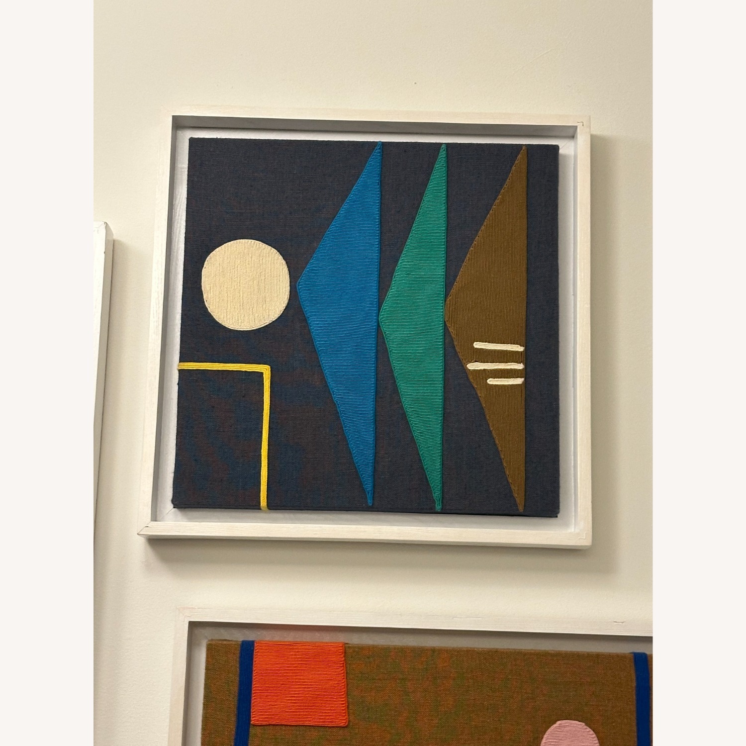 Jonathan Adler Monterey Triangles Corded Art - image-1