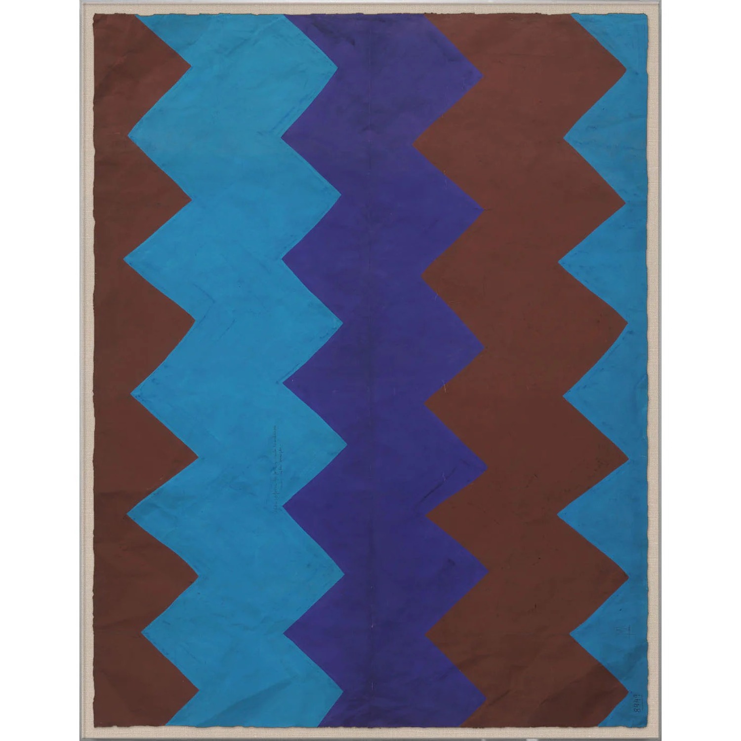 Paule Marrot Blue Brown Art Wall Art - image-1