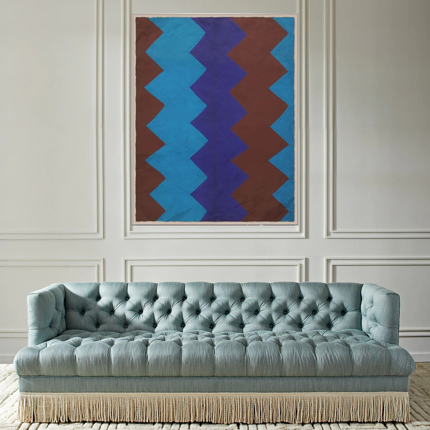 Paule Marrot Blue Brown Art Wall Art - image-2