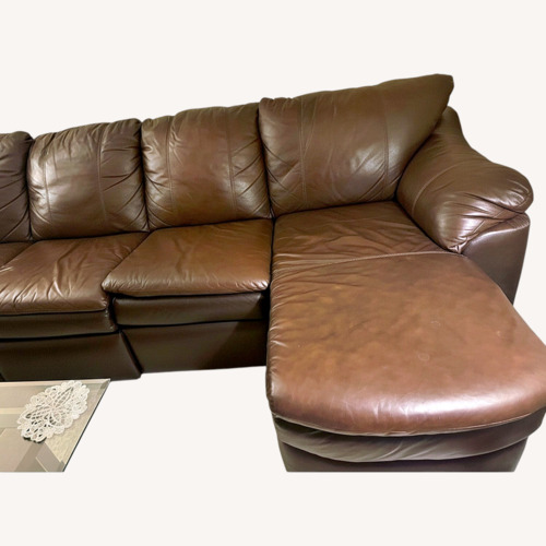 Used Leather Furniture South 3+ Piece Sectional for sale on AptDeco