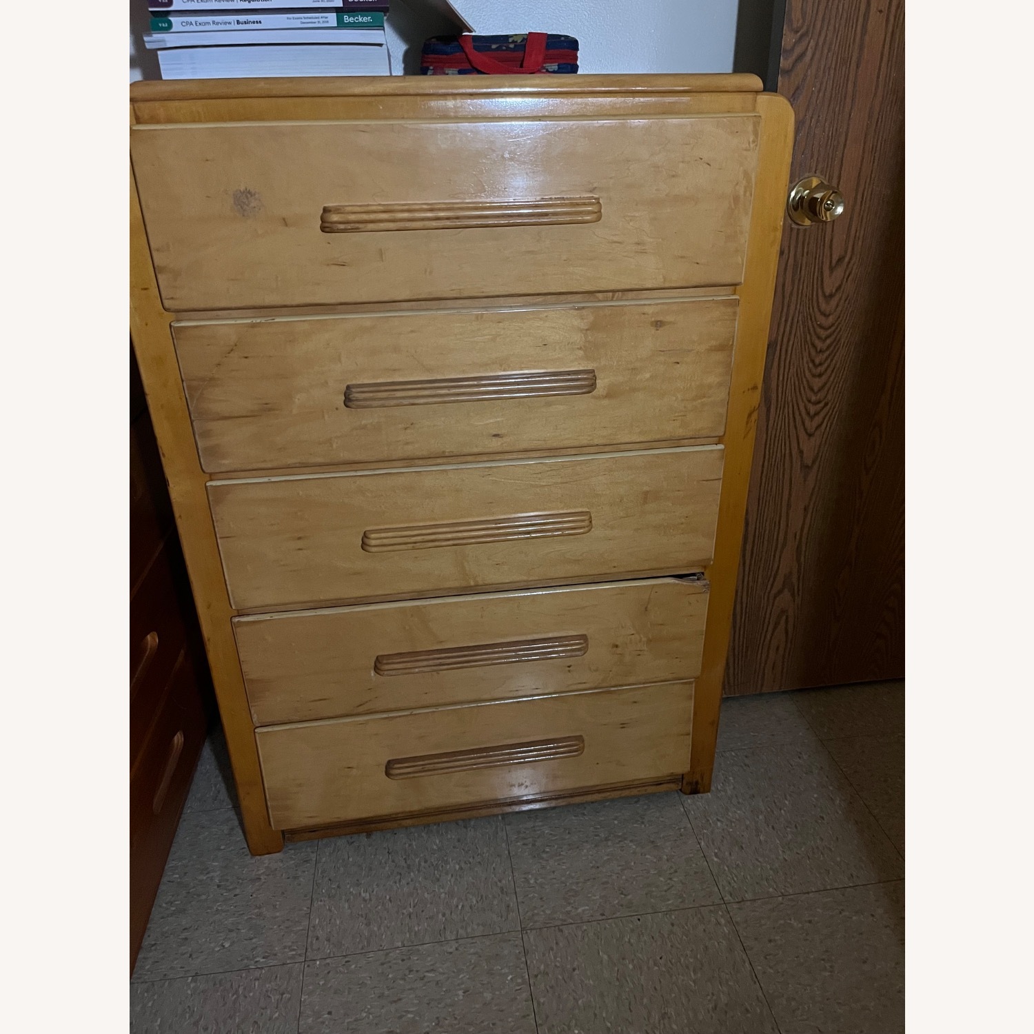 Woodard Furniture Light Brown Wood Wall Shelf - image-3