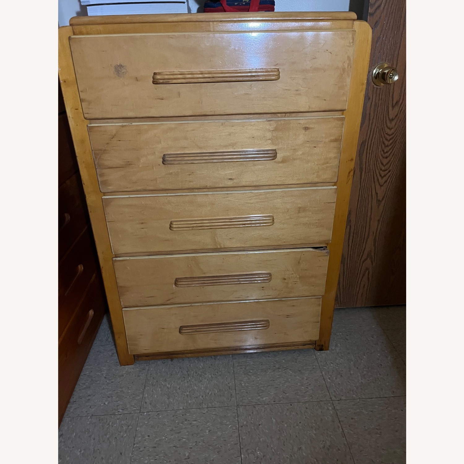 Woodard Furniture Light Brown Wood Wall Shelf - image-4