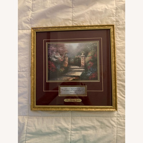 Used Print The Victorian Garden Thomas Kinkade for sale on AptDeco