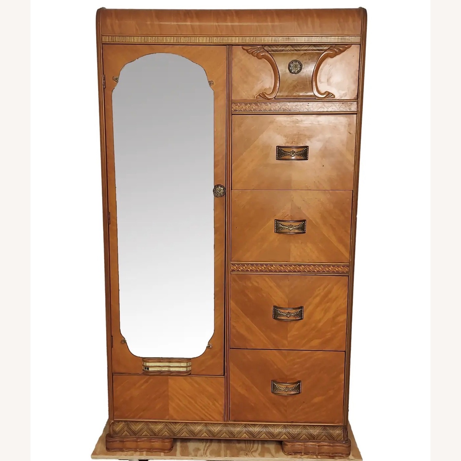 1930s Art Deco Waterfall Wardrobe - image-6