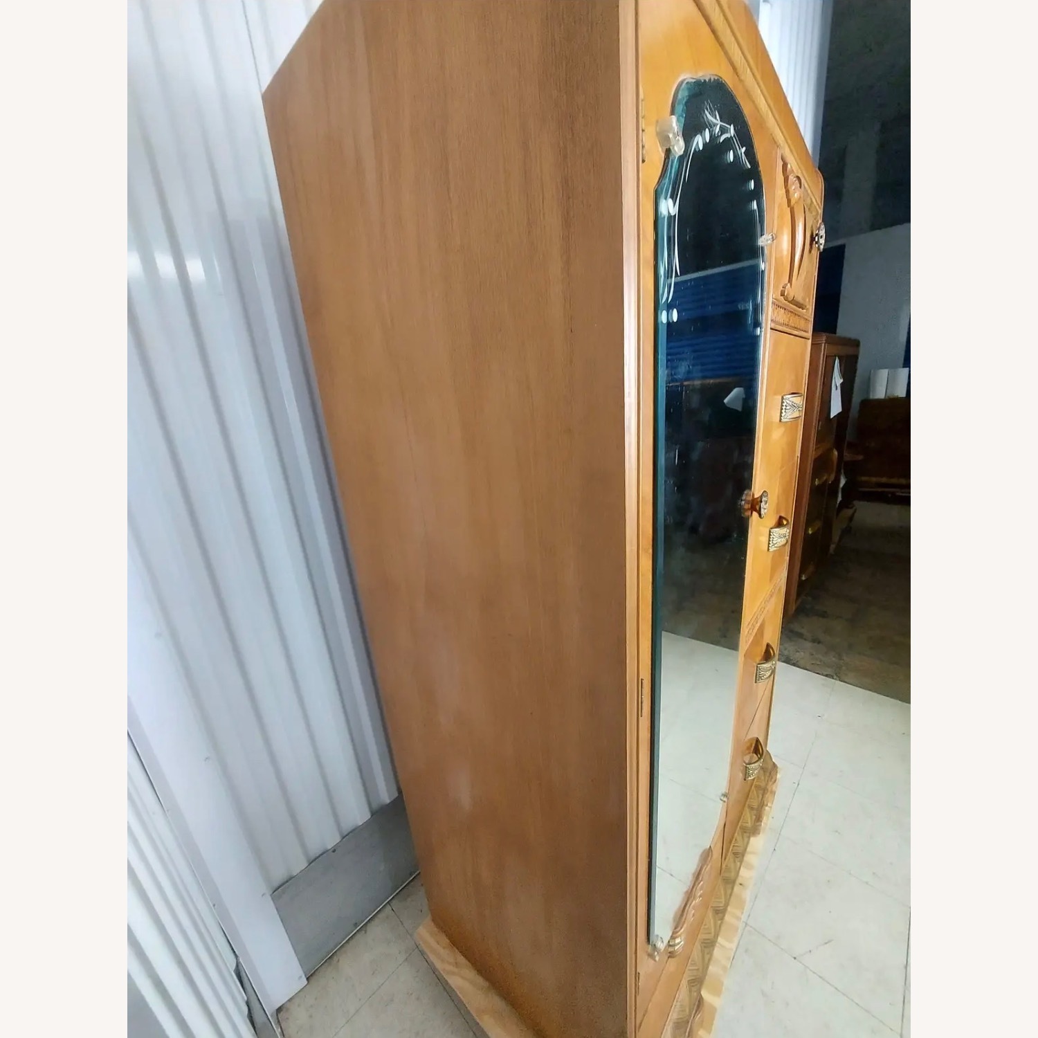 1930s Art Deco Waterfall Wardrobe - image-3