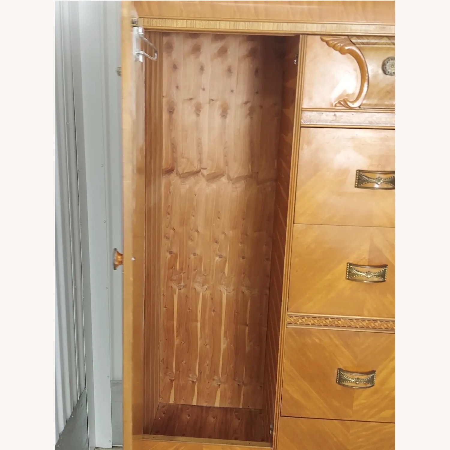 1930s Art Deco Waterfall Wardrobe - image-5