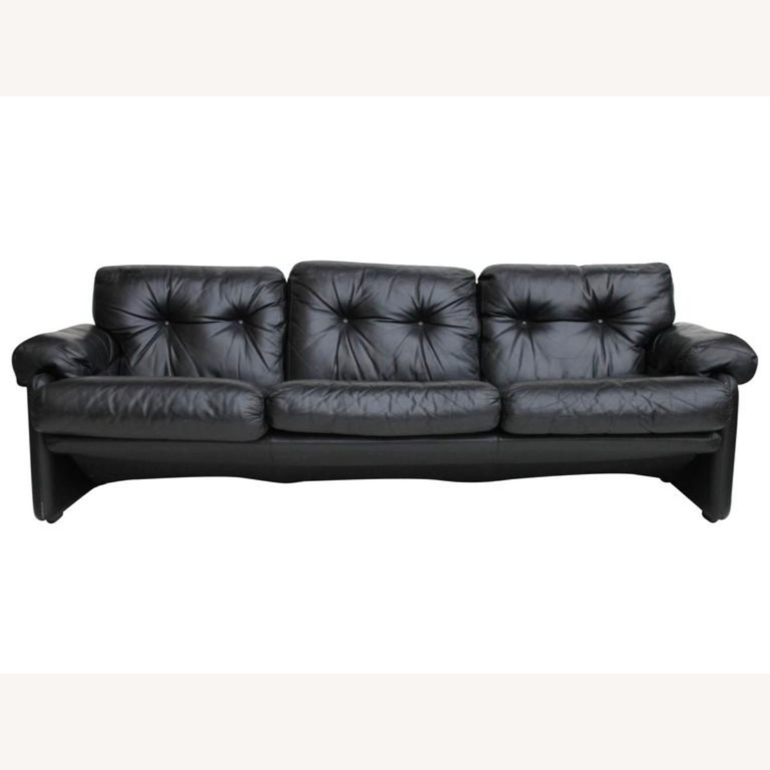 B&B Italia Black Leather 3+ Seater Sofa - image-8