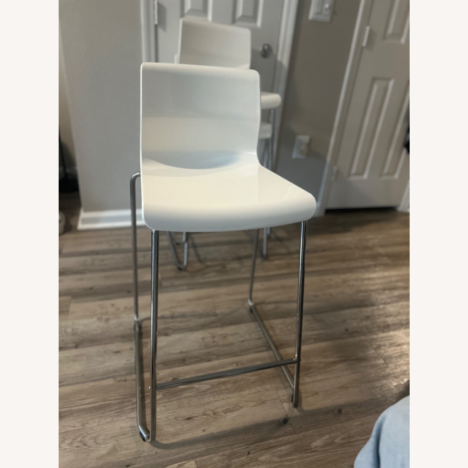IKEA Glenn White Stainless Steel Stools - image-2