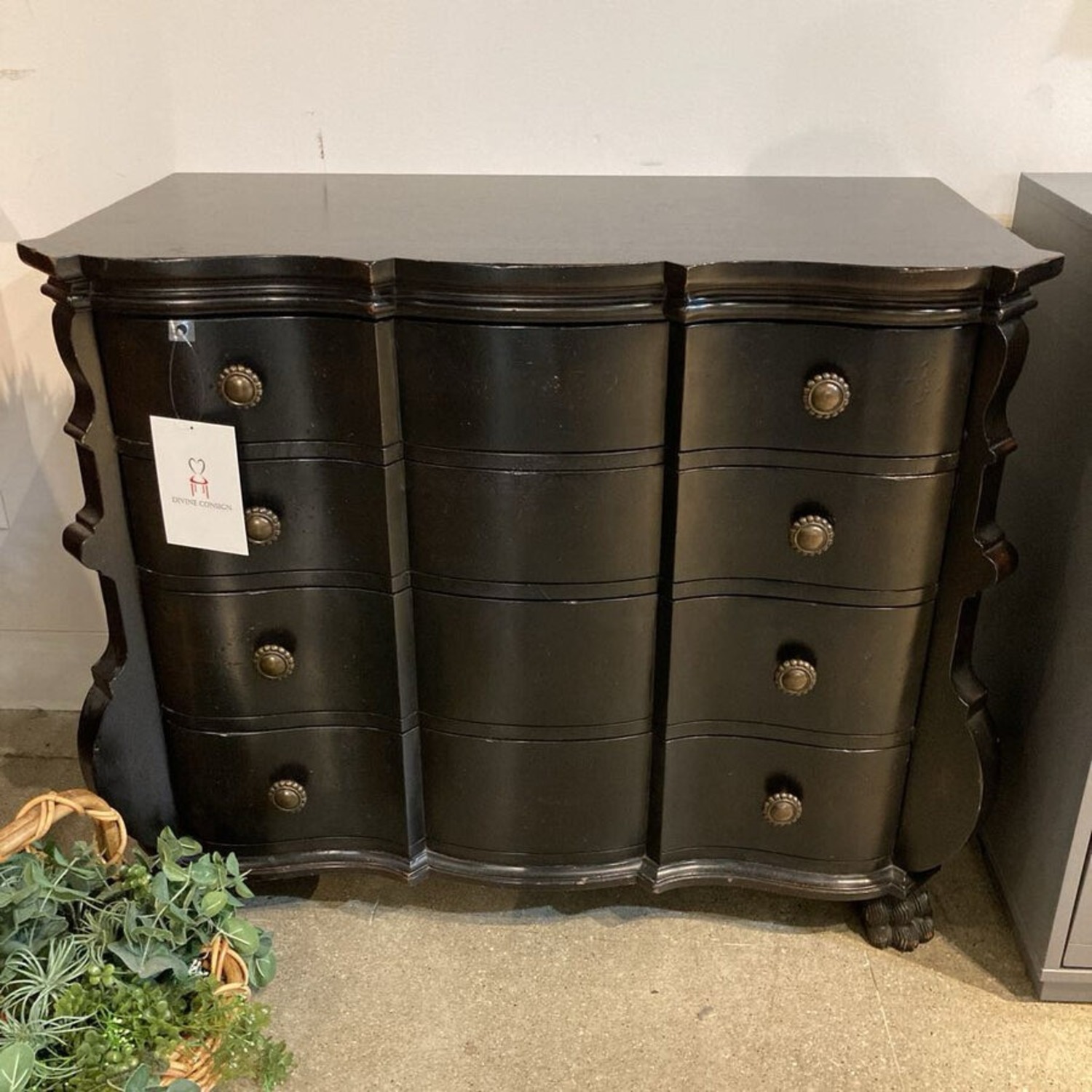 Hickory Chair Distressed Paw Foot 4-Drawer Dresser - image-3