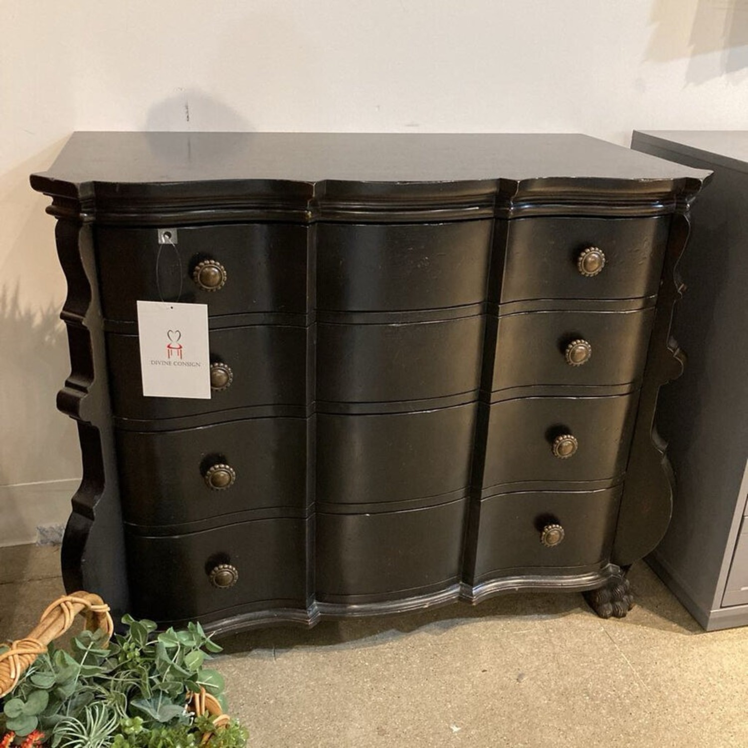 Hickory Chair Distressed Paw Foot 4-Drawer Dresser - image-2