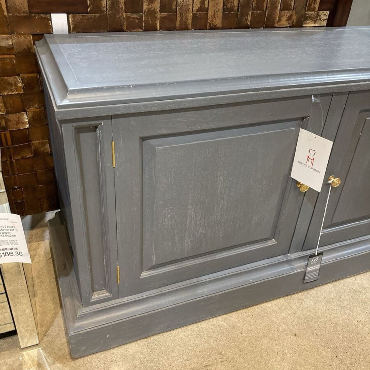 Bramble Solid Wood Distressed 2-Door Media Console - image-4