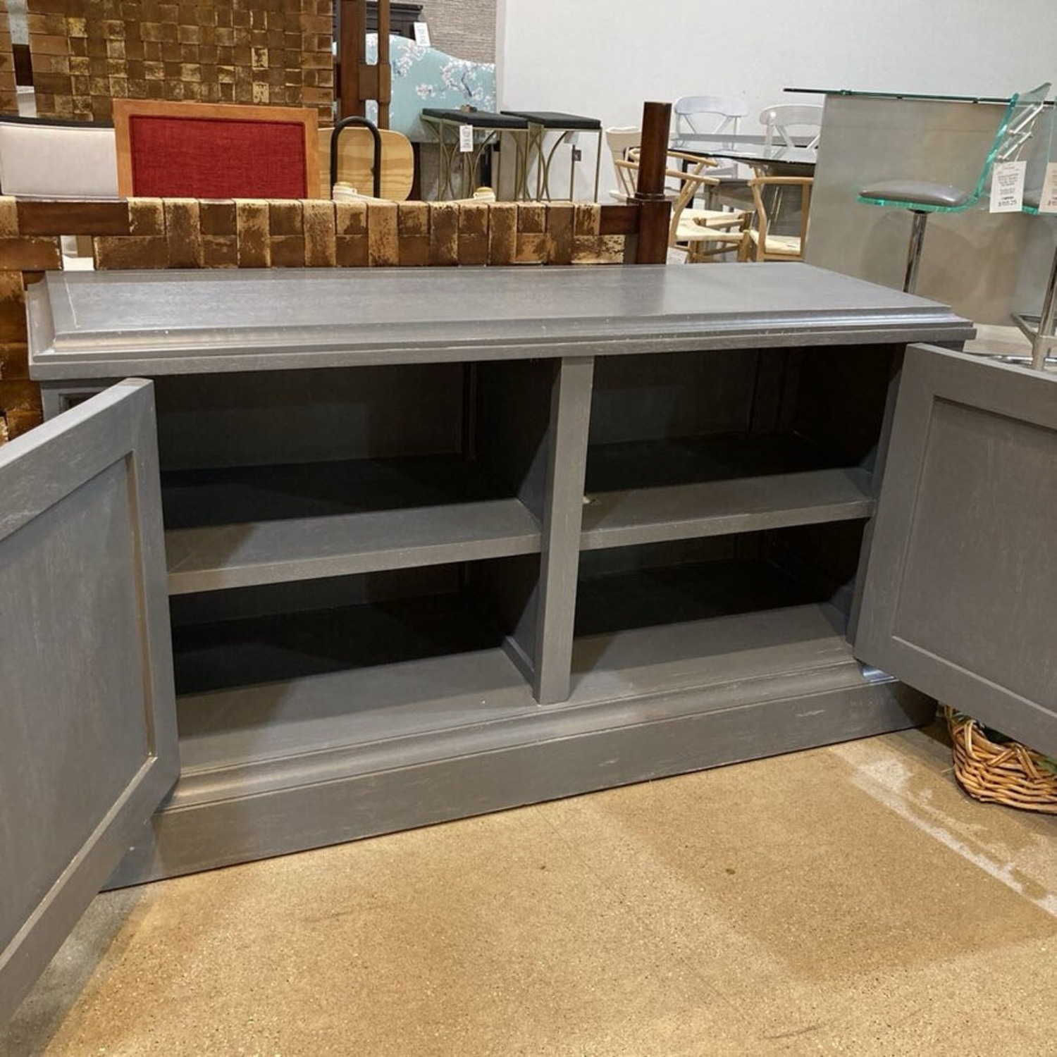 Bramble Solid Wood Distressed 2-Door Media Console - image-5