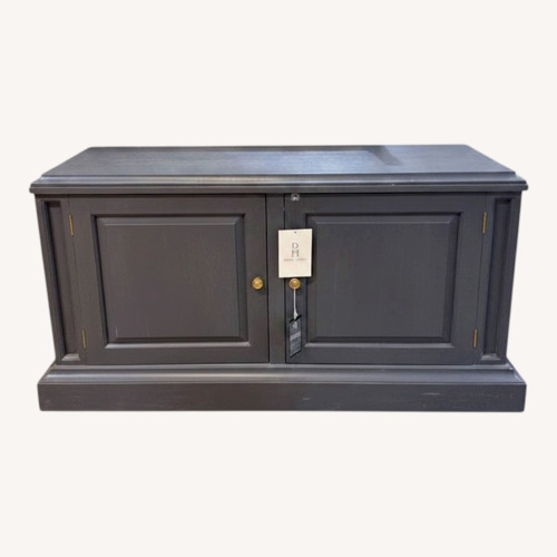 Used Bramble Solid Wood Distressed 2-Door Media Console for sale on AptDeco