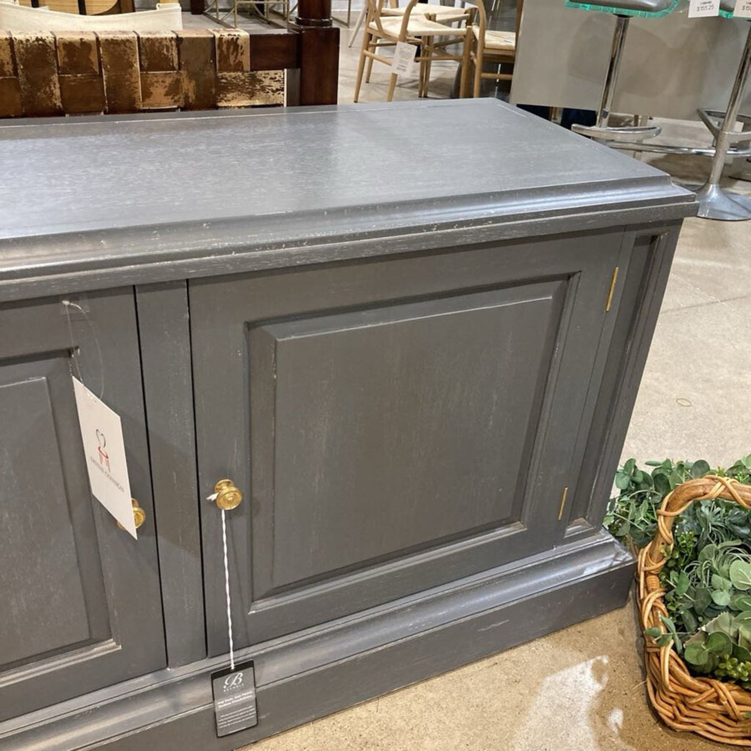 Bramble Solid Wood Distressed 2-Door Media Console - image-3