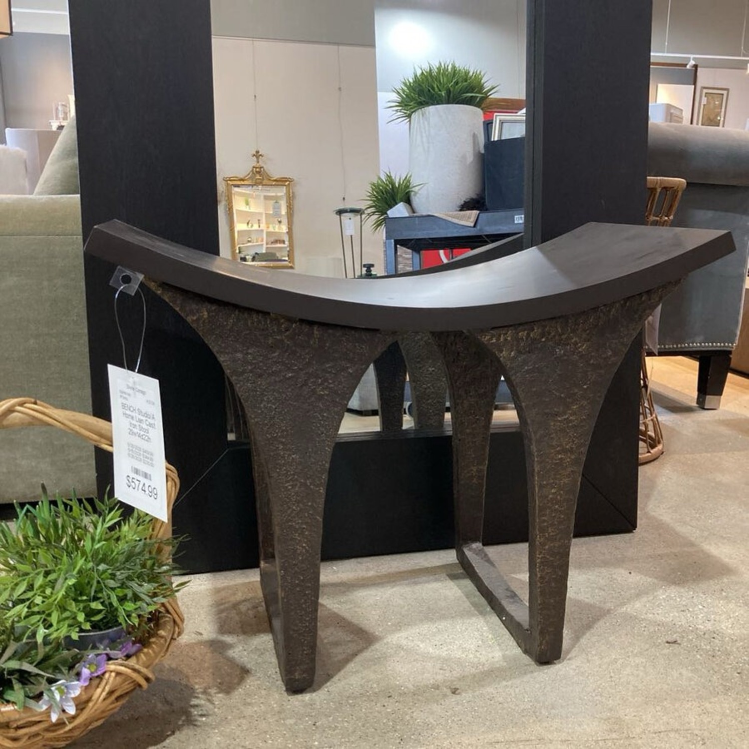 Studio/A Home Lian Cast Iron Stool Bench - image-12