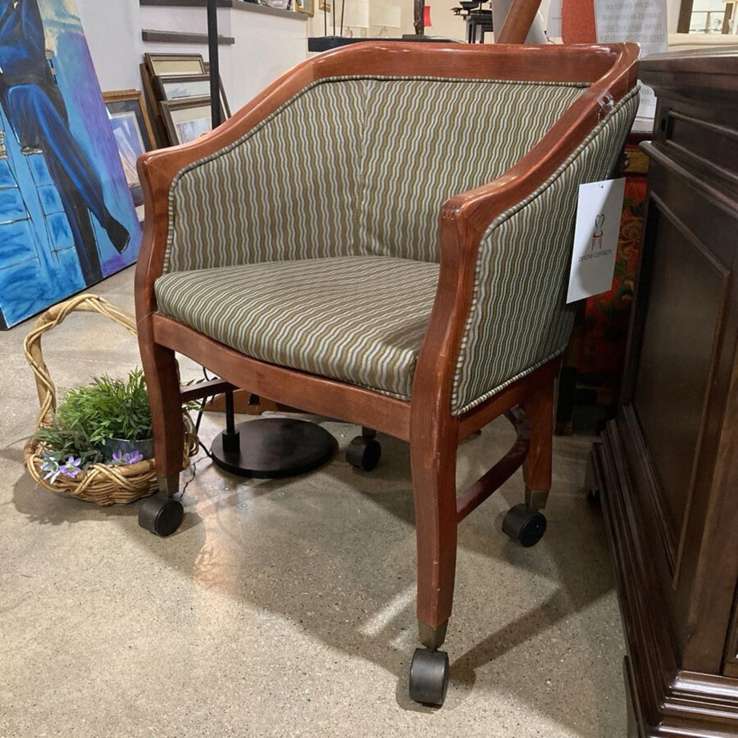 Empire Style Patterned Chair - image-3