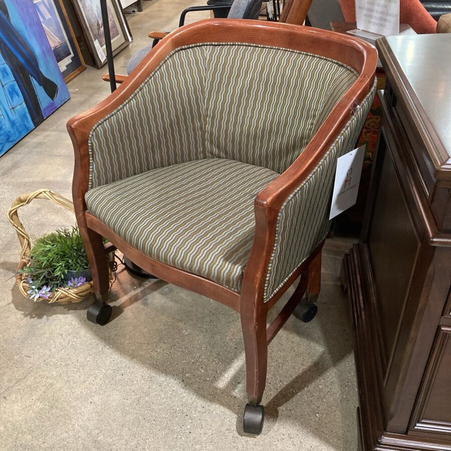 Empire Style Patterned Chair - image-2