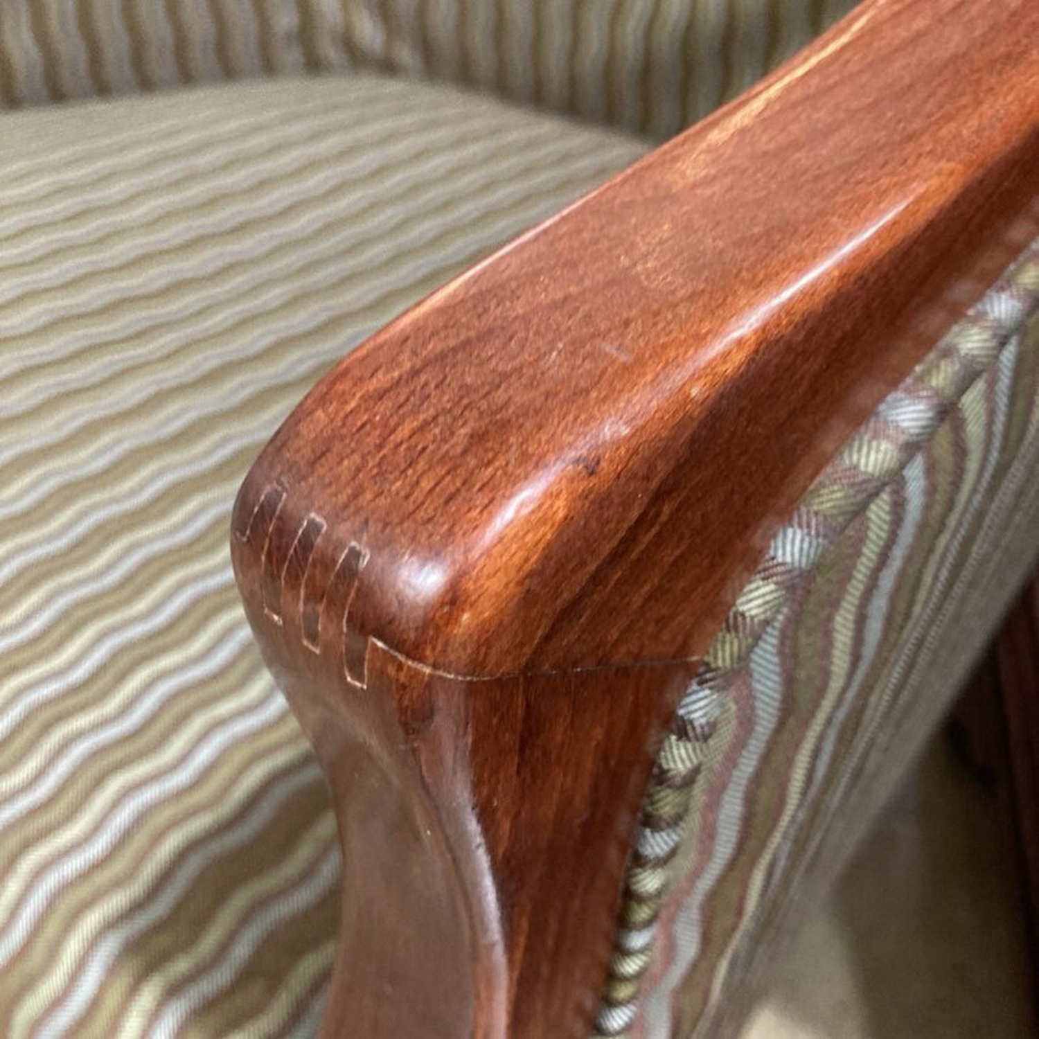 Empire Style Patterned Chair - image-9