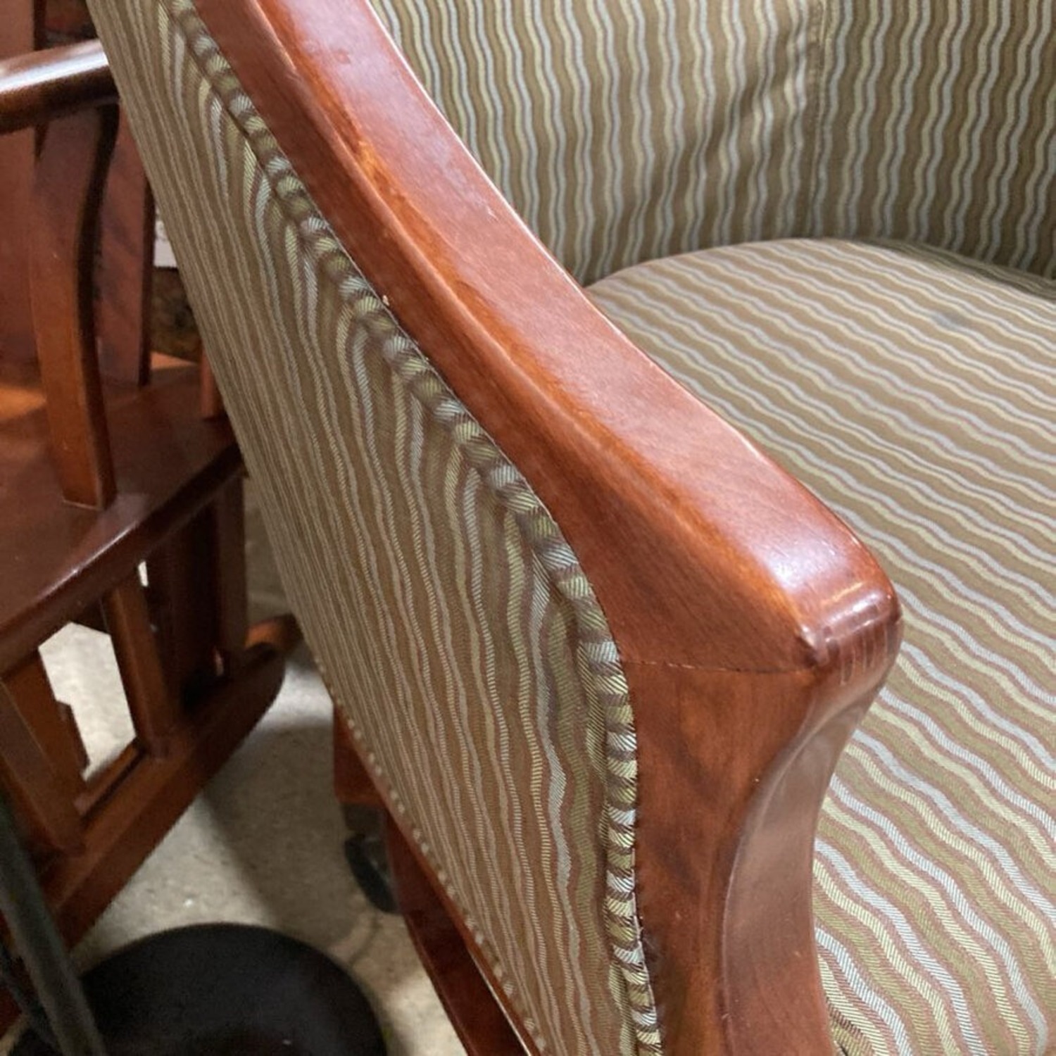 Empire Style Patterned Chair - image-6