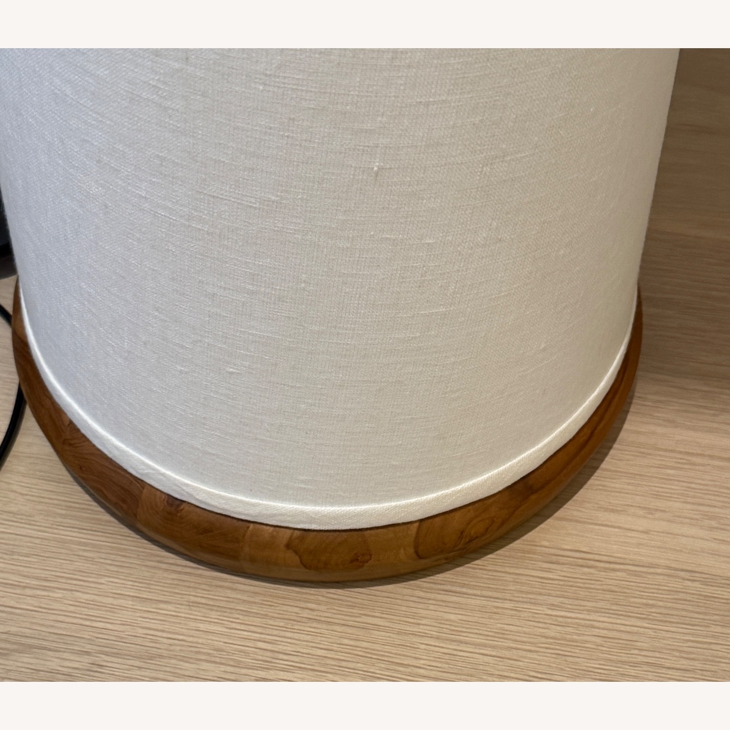 Arhaus Ombra White Wood Floor Lamp - image-4