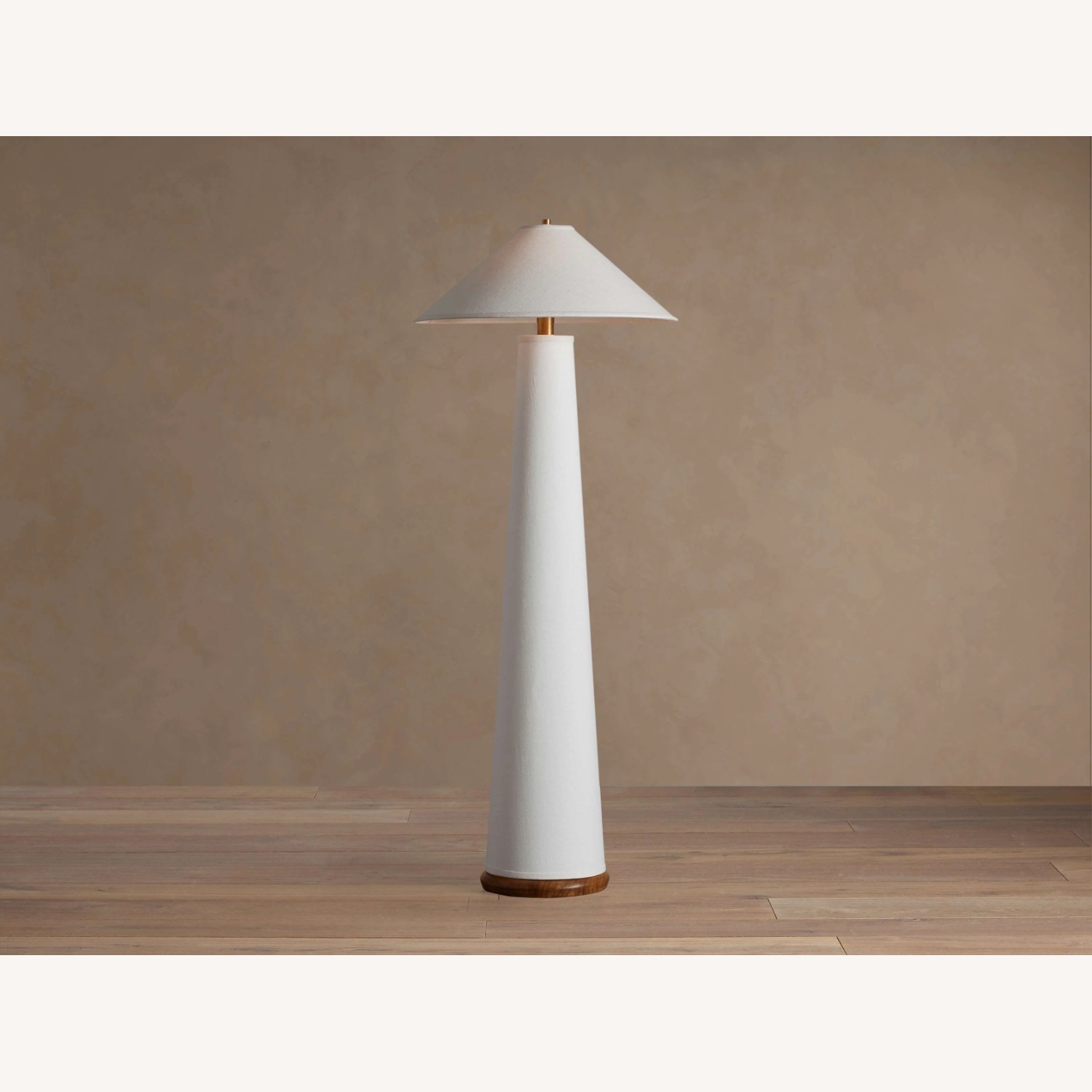 Arhaus Ombra White Wood Floor Lamp - image-5