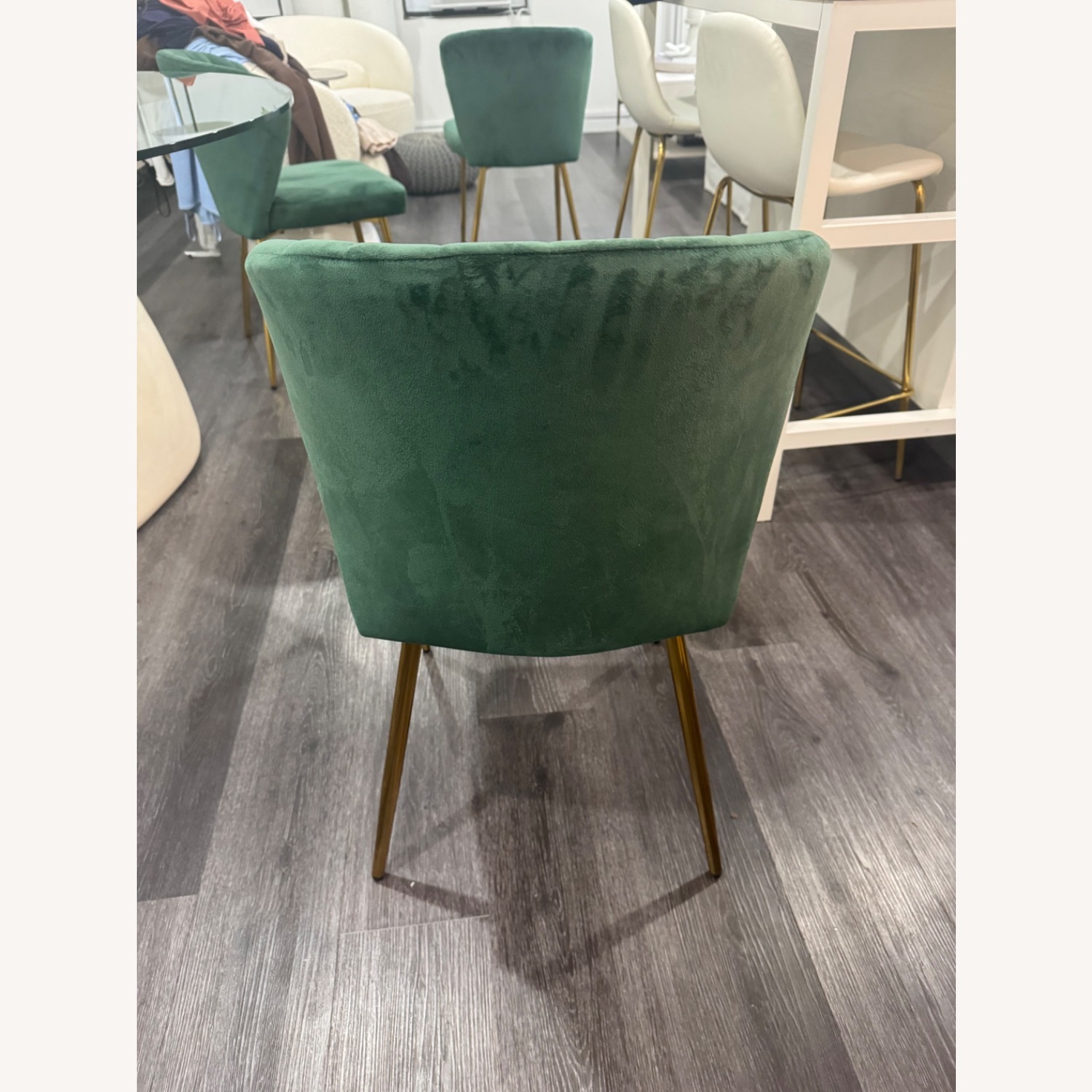 Wayfair Green Velvet Dining Chairs - image-3