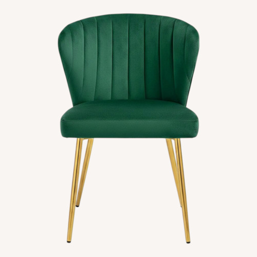 Used Wayfair Green Velvet Dining Chairs for sale on AptDeco