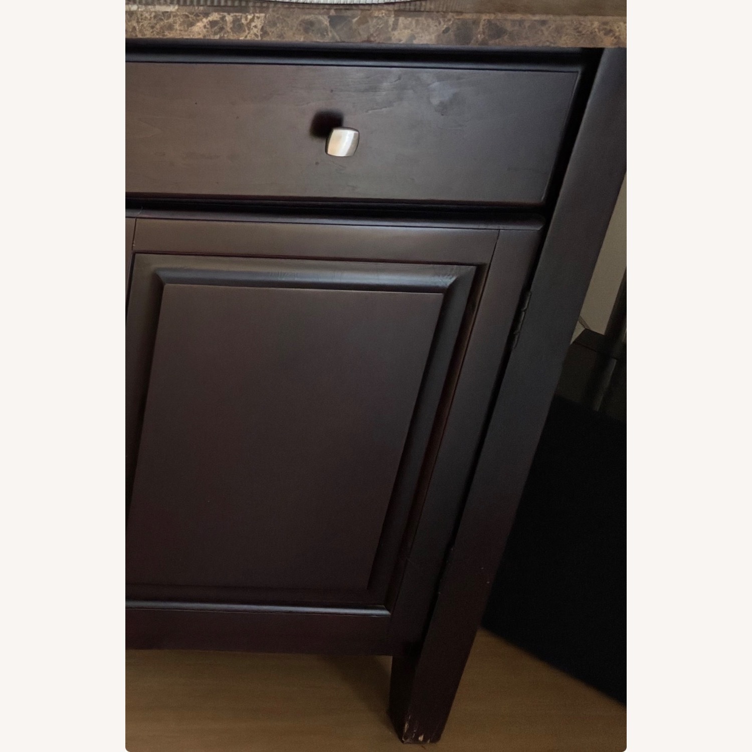 Raymour & Flanigan Dark Brown Wood Armoire - image-4