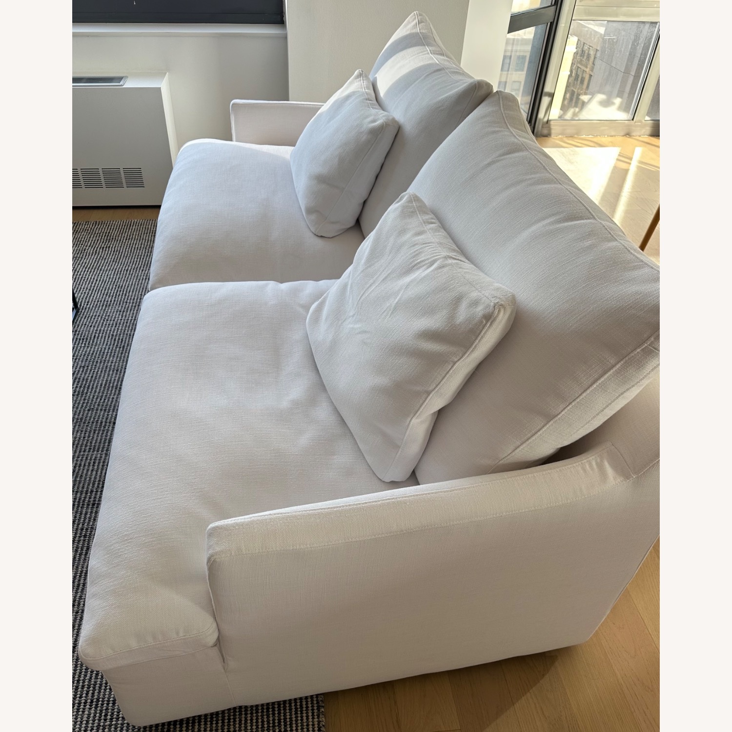 Restoration Hardware Cloud White 2 Piece Cloud Sofa - image-1